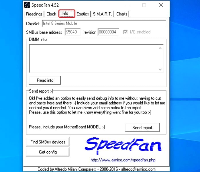 استفاده از نرم افزار SpeedFan برای کنترل دمای لپ تاپ