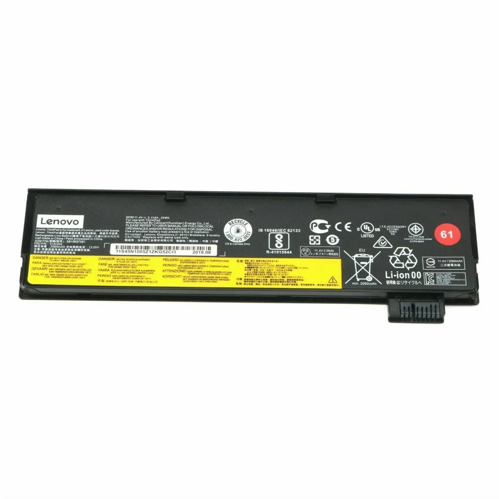 باتری اورجینال لپ تاپ لنوو  ThinkPad T470 T480 پارت نامبر 01AV424