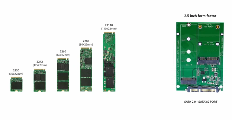 تبدیل SSD | راهنمای خرید مبدل اس اس دی M2 – mSATA فروشگاه پارتاکو