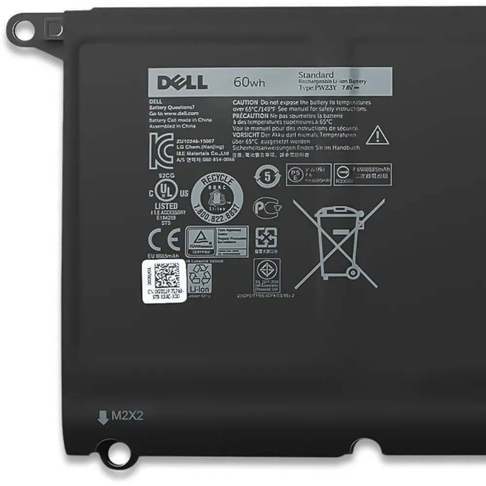 باتری لپ تاپ دل XPS 13-9360 پارت نامبر PW23Y