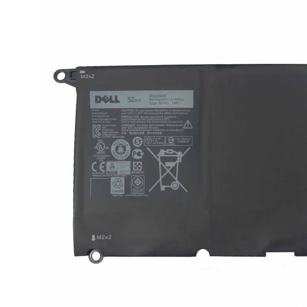 باتری لپ تاپ دل XPS 13 9350 پارت نامبر JD25G