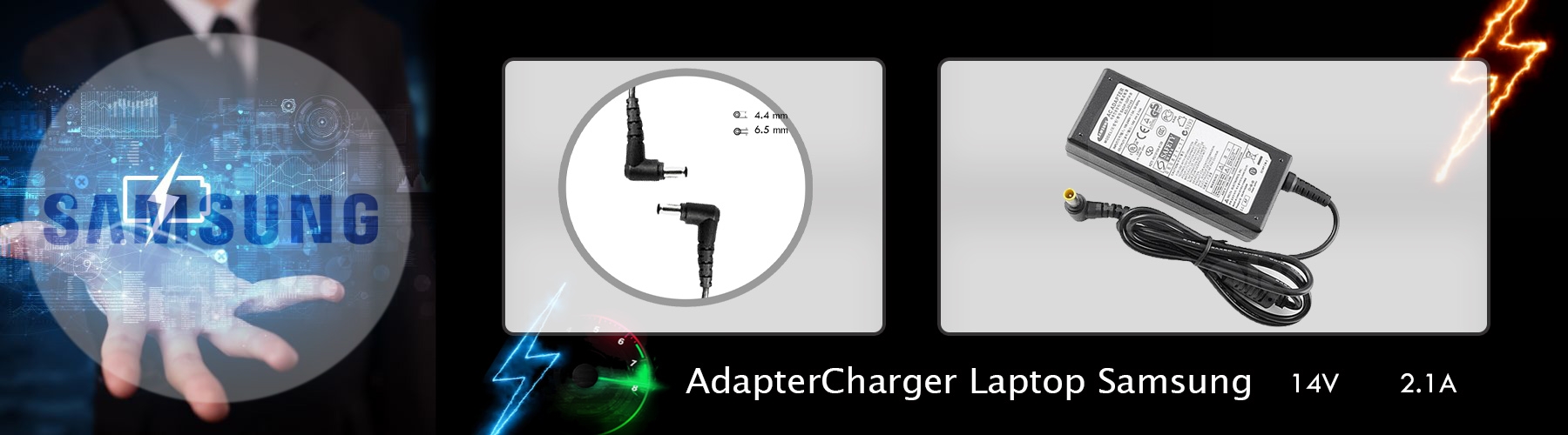 شارژر لپ تاپ سامسونگ 14 ولت 2.1 امپر