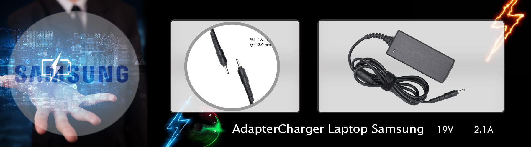 شارژر لپ تاپ سامسونگ19 ولت 2.1 امپر