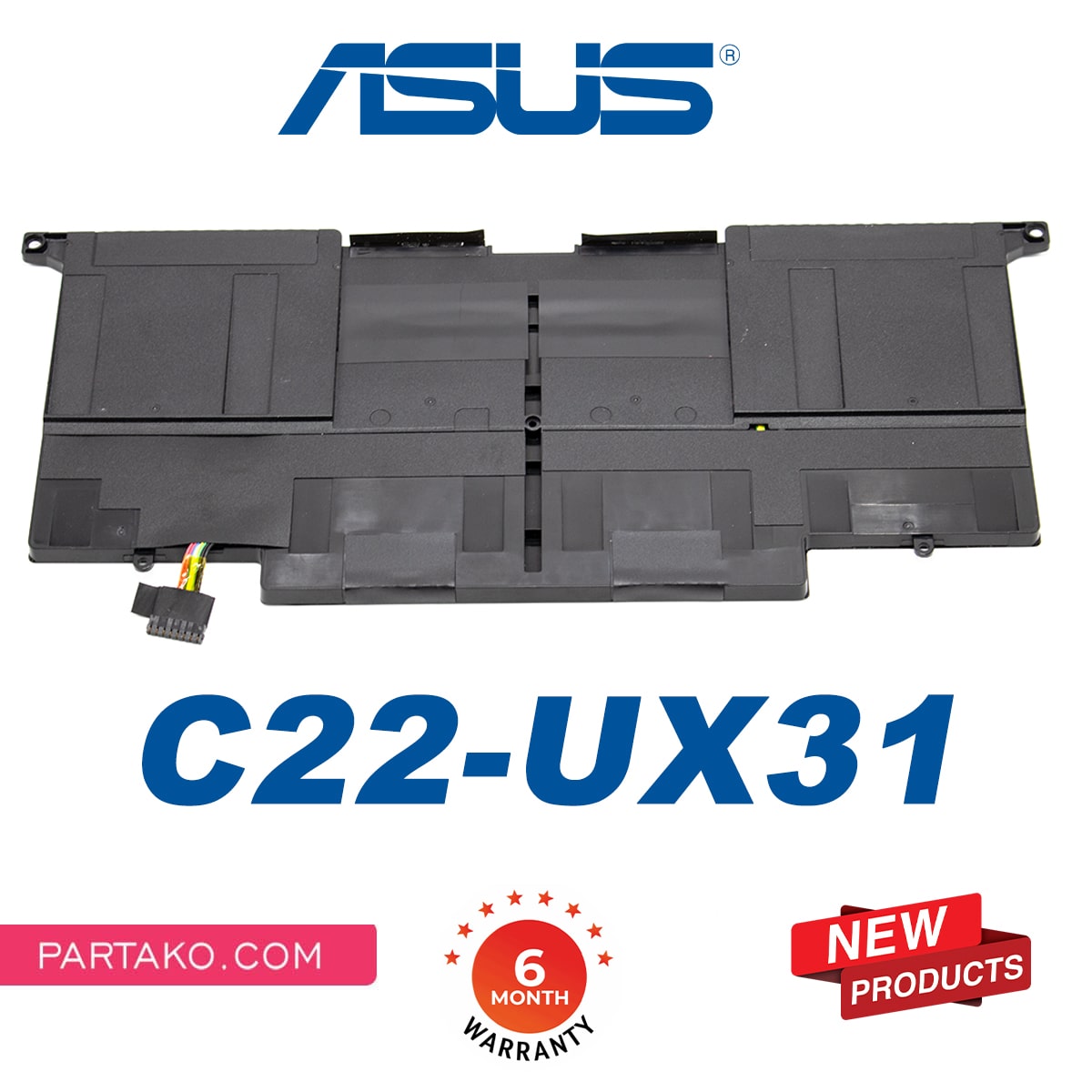 باتری لپ تاپ ایسوس Laptop Battery Asus Zenbook UX31 Series