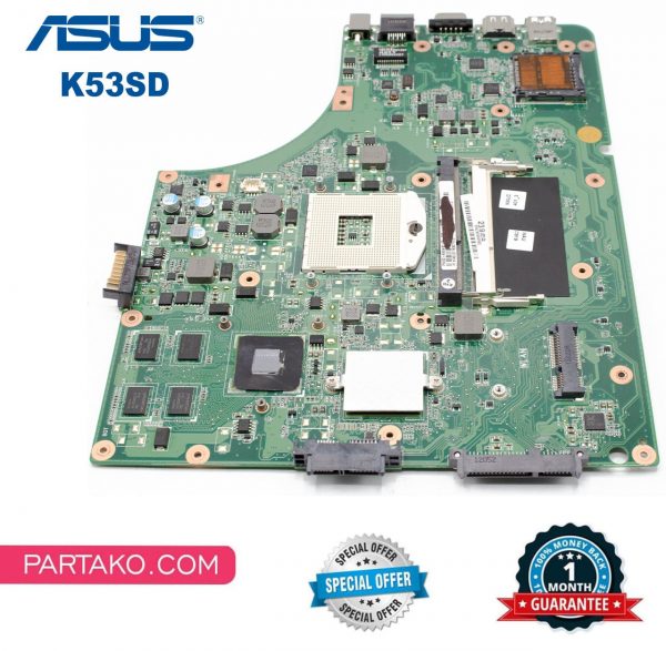 مادربرد لپ تاپ ایسوس K53SD A53 X53 گرافیک دار HM65