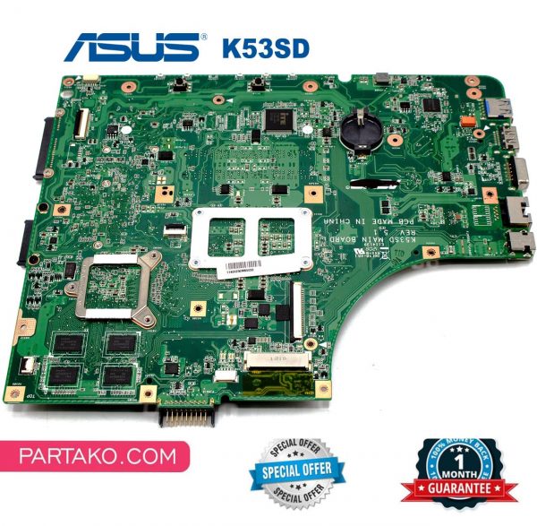مادربرد لپ تاپ ایسوس K53SD A53 X53 گرافیک دار HM65