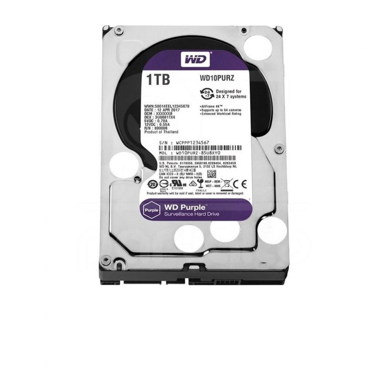 هارد کامپیوتر وسترن دیجیتال Purple WD10PURZ ظرفیت 1 ترابایت