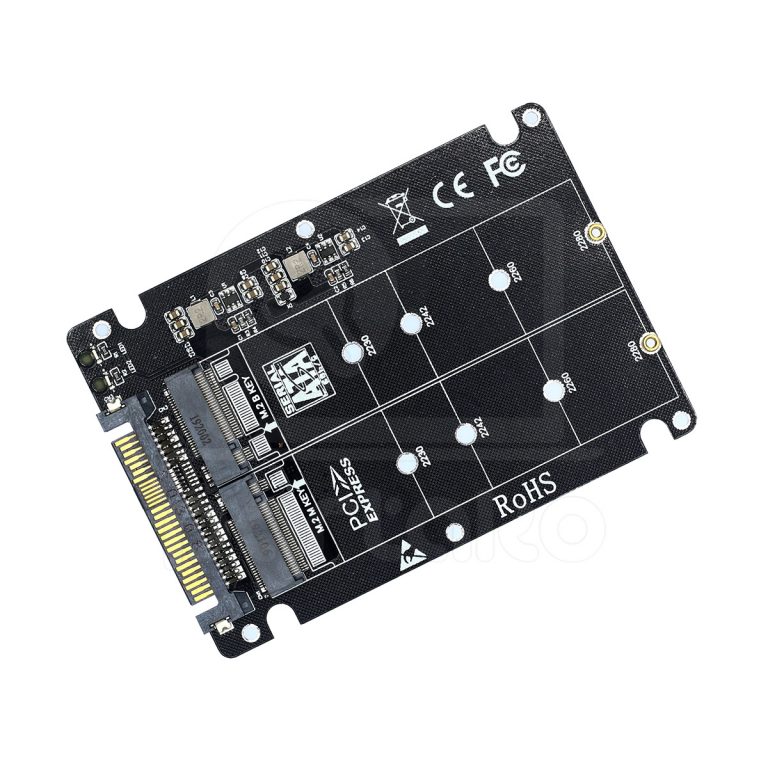 مبدل و رابط حافظه Adapter M.2 Key M/B SSD to U.2 SFF-8639