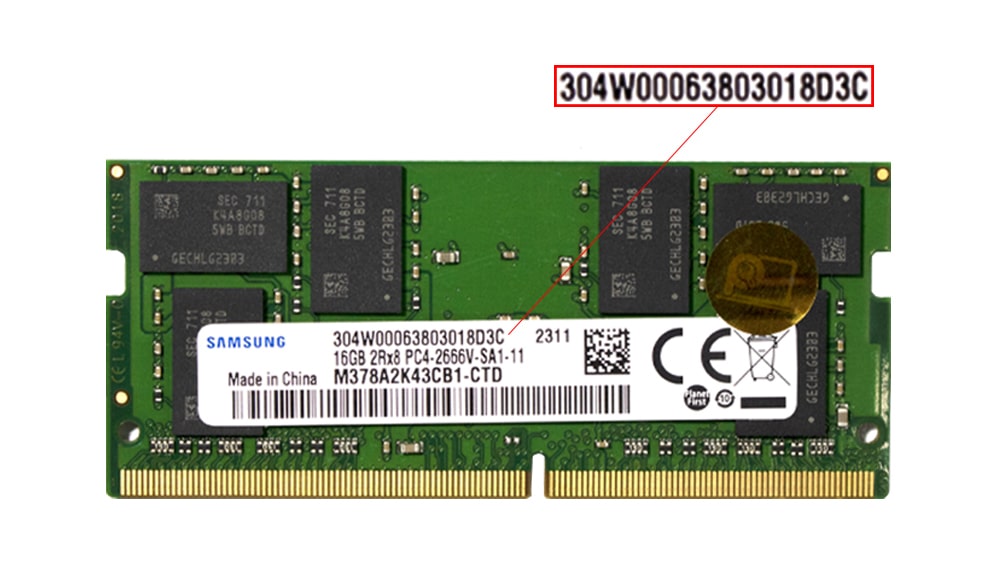 رم لپ تاپ 16 گیگابایت DDR4 2666 سامسونگ