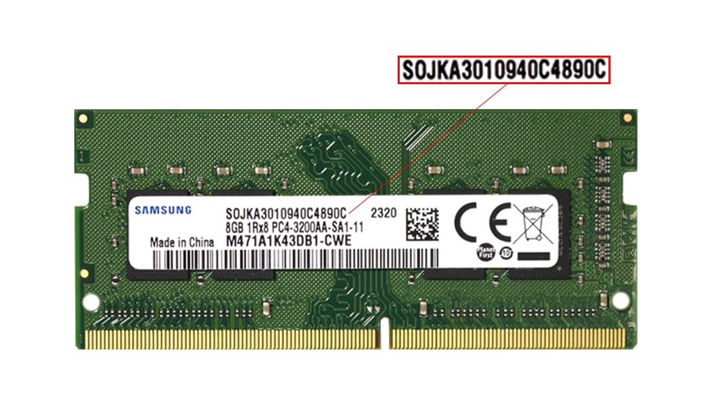رم لپ تاپ 8 گیگابایت DDR4 3200سامسونگ