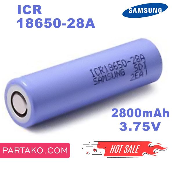 سلول باتری قابل شارژ سامسونگ ICR 18650B 28-A